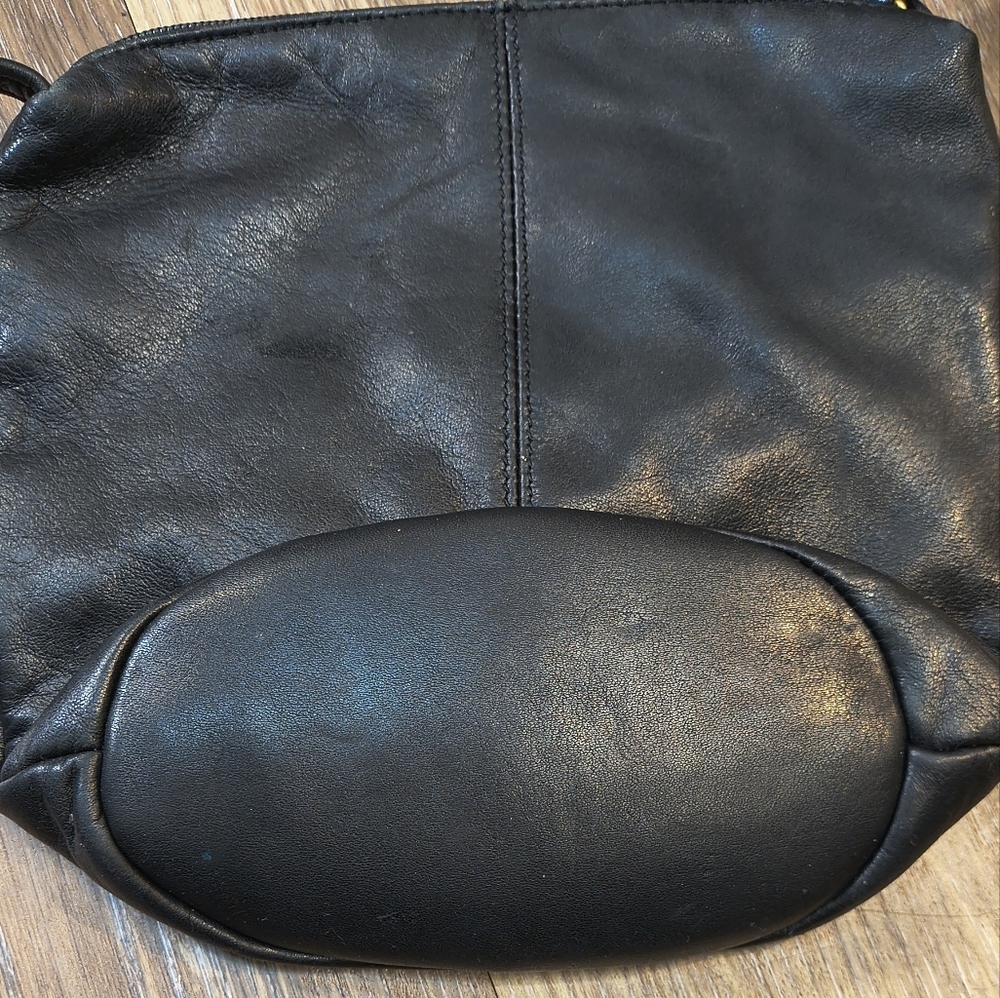 Fossil Black Crossbody Bag with Gold Accents - Picture 3 of 3